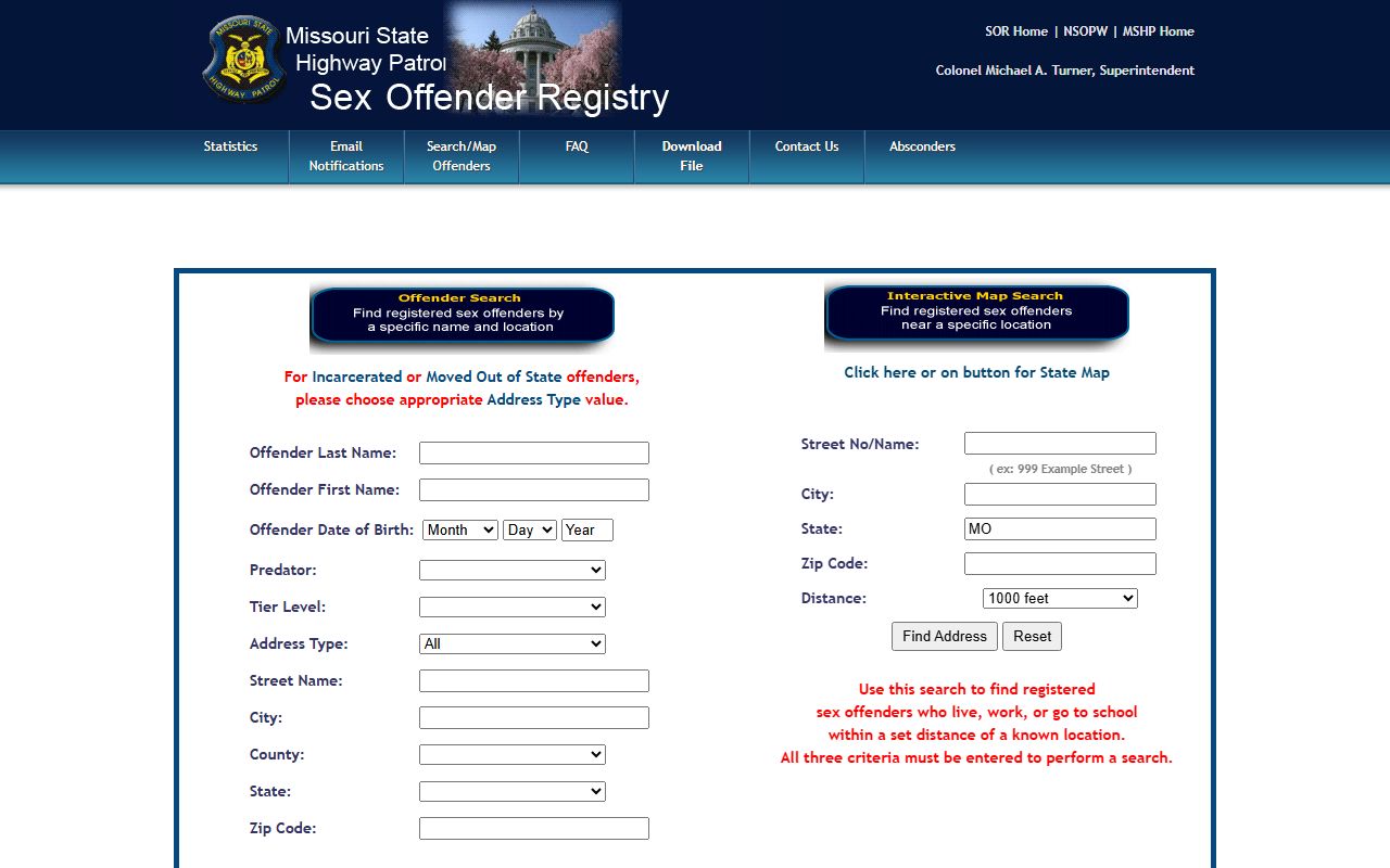 Maries County clerk records Missouri State Highway Patrol registry search