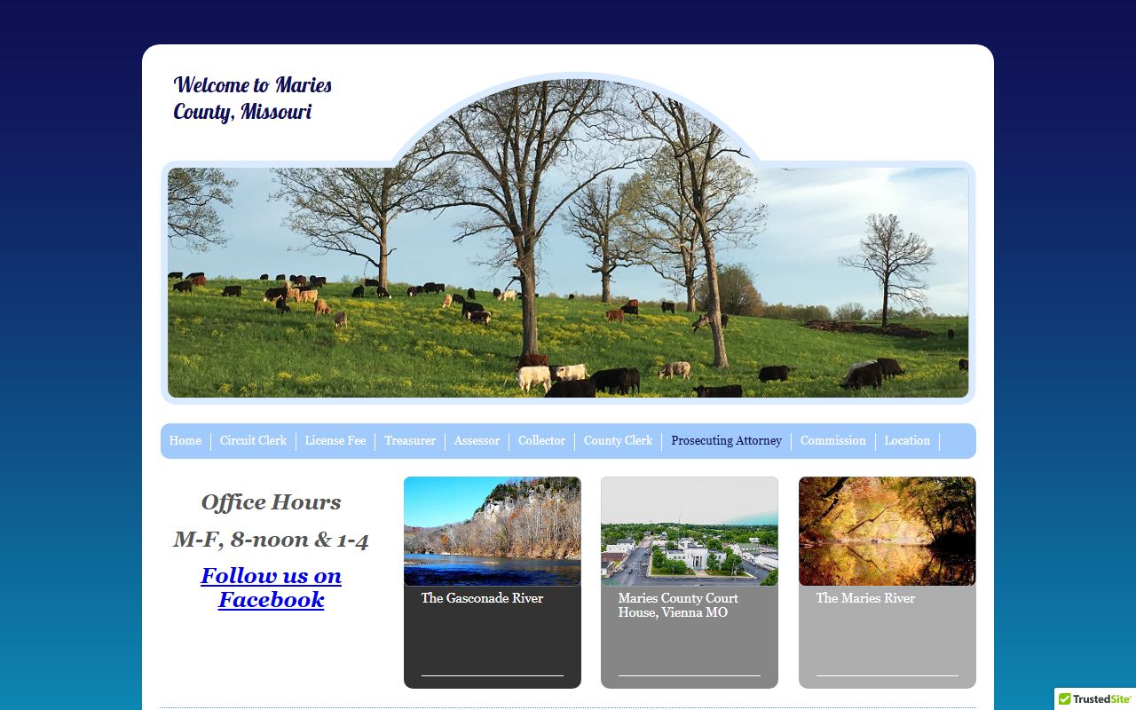 Maries County Prosecuting Attorney office criminal law page