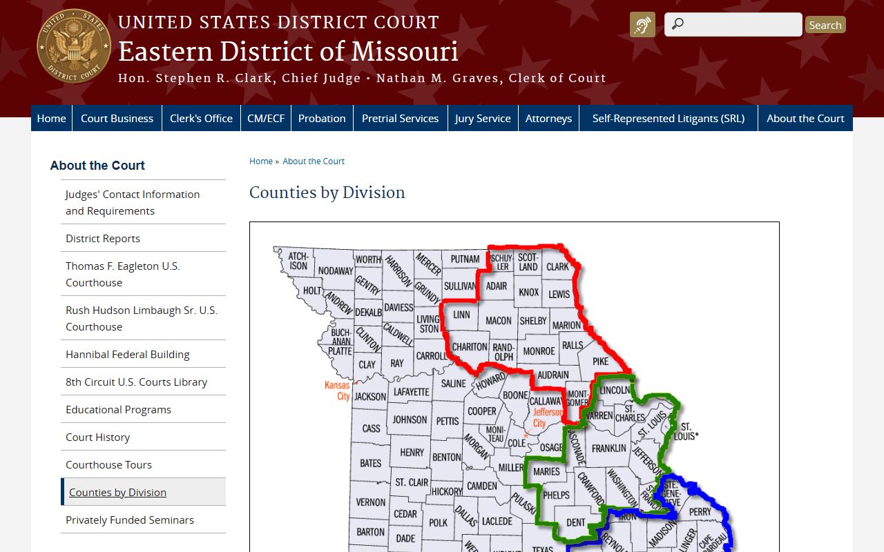 Maries County Circuit Court records Eastern District counties division page