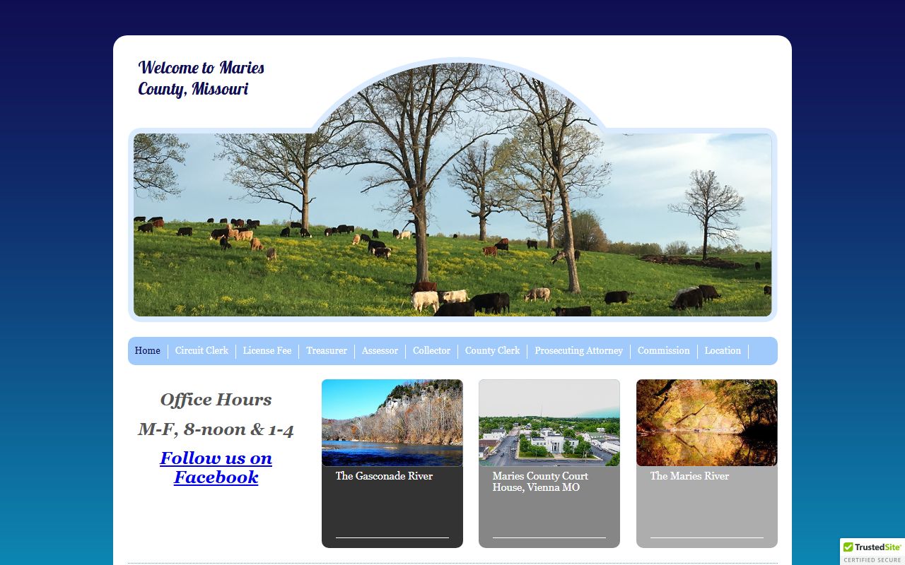Maries County court records official county homepage